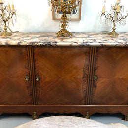 Antique French Louis XIV Style Walnut Sideboard