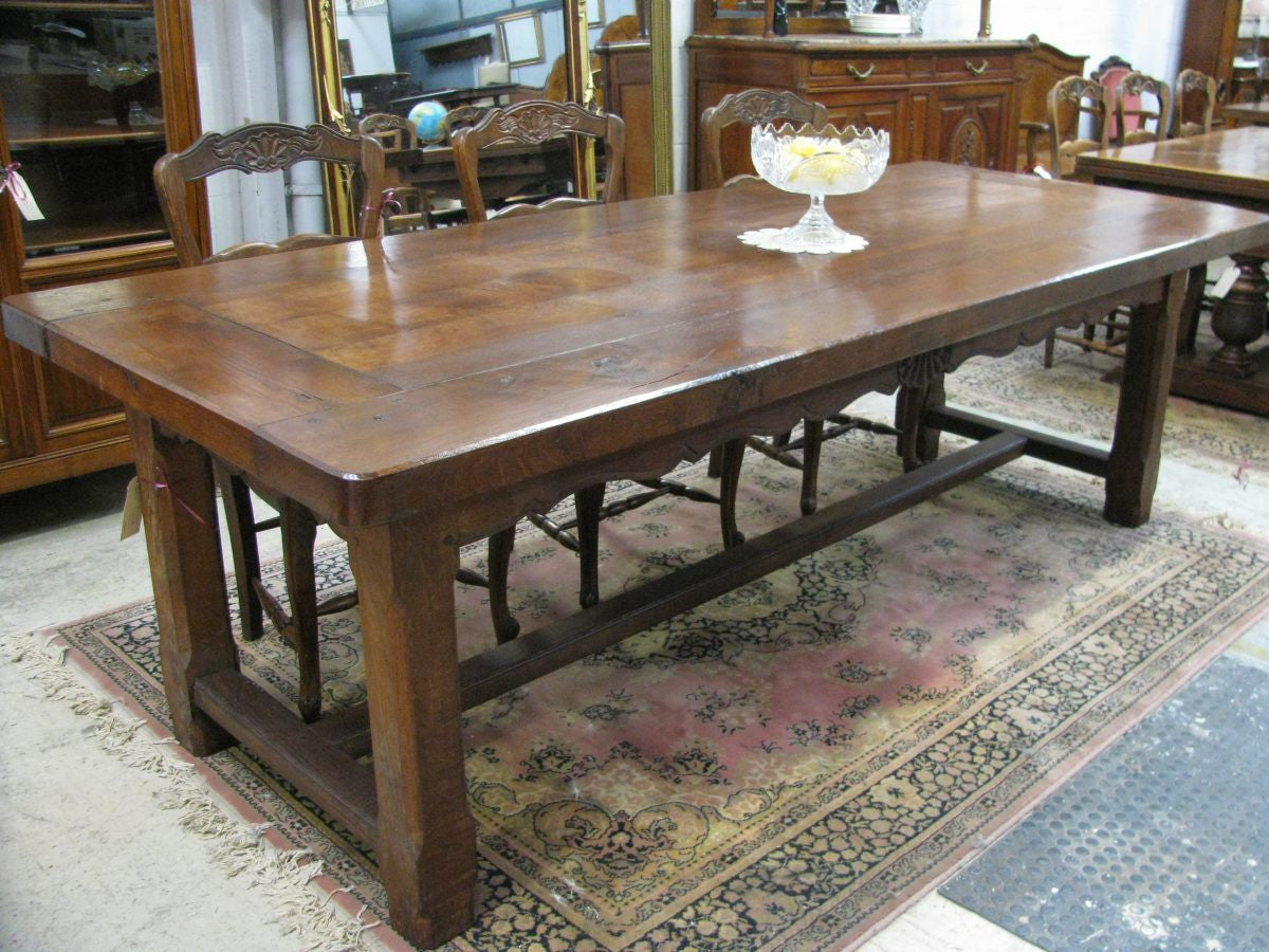 Large French Oak Farmhouse Table