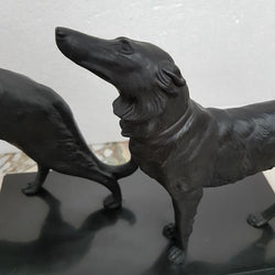 French Art Deco Dogs Sculpture | Antique & Vintage | Moonee Ponds Antiques | Australia Wide Delivery