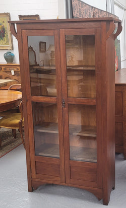 Beautiful Two Door Blackwood Bookcase | Antique & Vintage | Moonee Ponds Antiques | Australia Wide Delivery