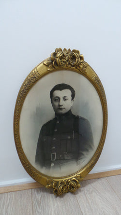 Fabulous Pair of French Art Deco Military Portraits | Antique & Vintage | Moonee Ponds Antiques | Australia Wide Delivery