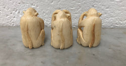 Antique Carved Ivory 3 Wise Monkeys | Antique & Vintage | Moonee Ponds Antiques | Australia Wide Delivery