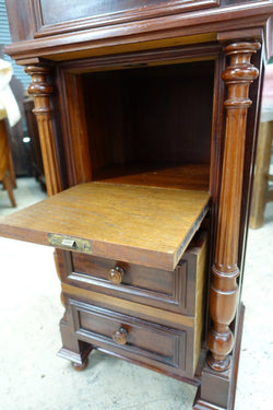 French Walnut Tall Bedside Cabinet | Antique & Vintage | Moonee Ponds Antiques | Australia Wide Delivery