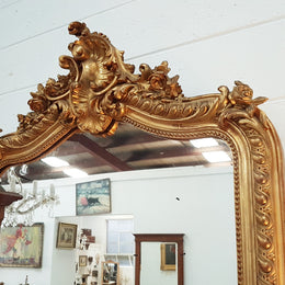 19th Century Napoleon III Gilt Mirror