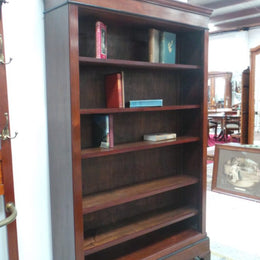 An Antique Mahogany Open Shelf Bookcase