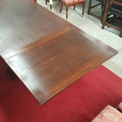 Large French Oak Spanish Style Extension Table | Antique & Vintage | Moonee Ponds Antiques | Australia Wide Delivery