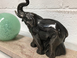French Art Deco Elephant Lamp On Marble Base | Antique & Vintage | Moonee Ponds Antiques | Australia Wide Delivery