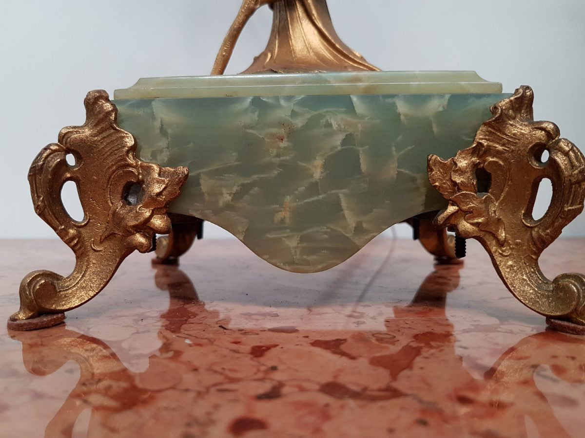 19th Century French Gilt & Onyx Marble Three Piece Clock Set | Antique & Vintage | Moonee Ponds Antiques | Australia Wide Delivery