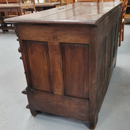 Stunning 18th Century solid French oak Cassone. It has plently of storage space inside along with two drawers at the bottom. It has loads of charter and has been sourced from France. It is in good original detailed condition.