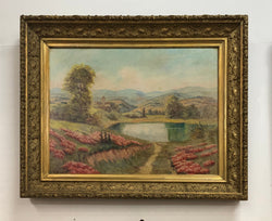 French Country Scene Framed Oil Painting | Antique & Vintage | Moonee Ponds Antiques | Australia Wide Delivery