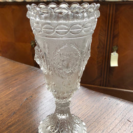 19 th Century Davidsons Glass Vase
