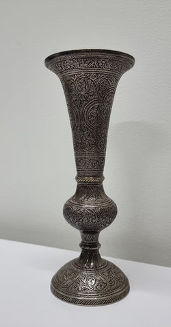 Pair Of Antique Indian Silver Plated Vases | Antique & Vintage | Moonee Ponds Antiques | Australia Wide Delivery