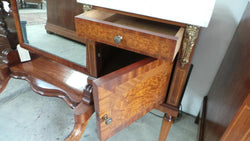 Pair of French Burr Walnut Inlaid Bedsides | Antique & Vintage | Moonee Ponds Antiques | Australia Wide Delivery