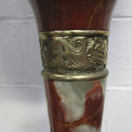 Italian Alabaster And Brass Lamp