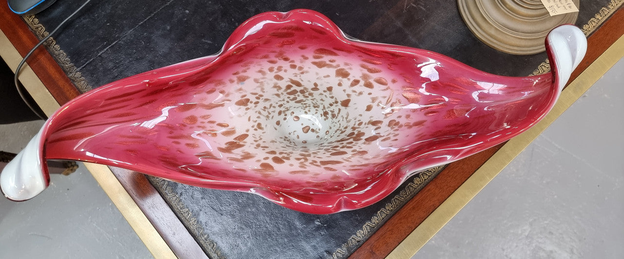 Vintage “Murano” Glass Centerpiece Pink & White | Antique & Vintage | Moonee Ponds Antiques | Australia Wide Delivery