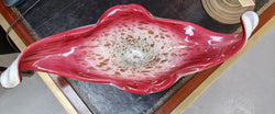 Vintage “Murano” Glass Centerpiece Pink & White | Antique & Vintage | Moonee Ponds Antiques | Australia Wide Delivery