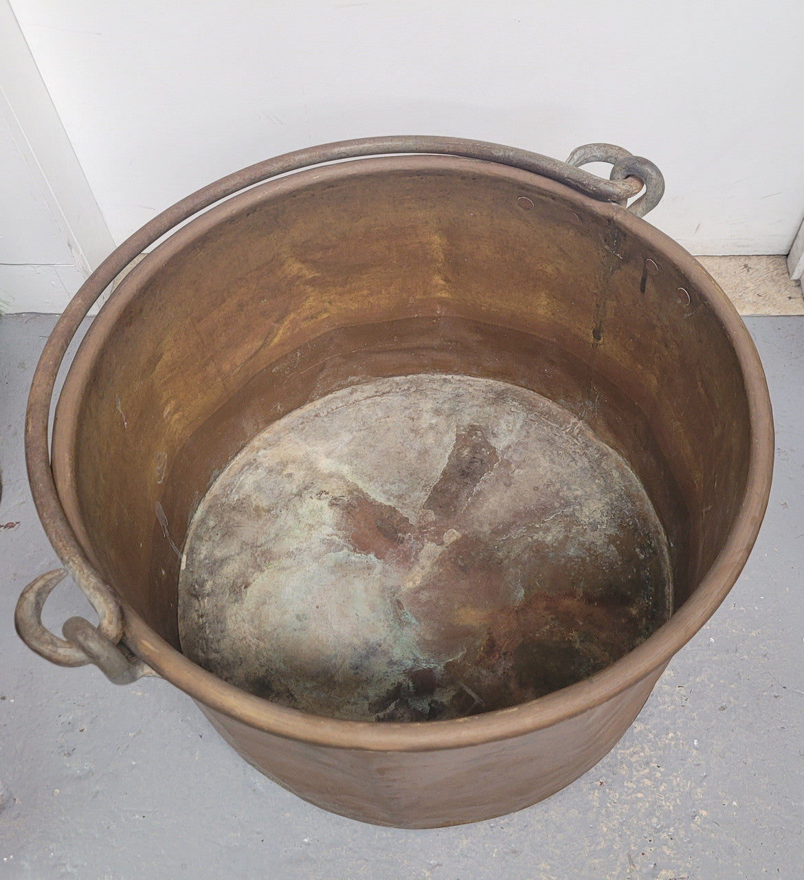 Large Antique French Copper Firewood Pot | Antique & Vintage | Moonee Ponds Antiques | Australia Wide Delivery