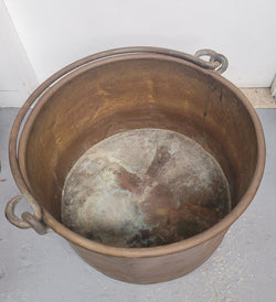 Large Antique French Copper Firewood Pot | Antique & Vintage | Moonee Ponds Antiques | Australia Wide Delivery