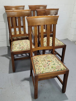 Five Blackwood Dining Chairs with Upholstered Seats | Antique & Vintage | Moonee Ponds Antiques | Australia Wide Delivery