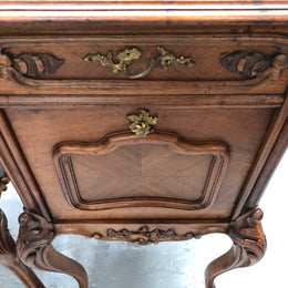 Beautiful Pair Of French Carved Bedside Cabinets