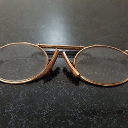 Antique Pince-Nez Reading Glasses Gold Plated