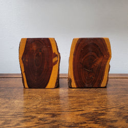 Pair Vintage Mulga Wood Book Ends | Antique & Vintage | Moonee Ponds Antiques | Australia Wide Delivery
