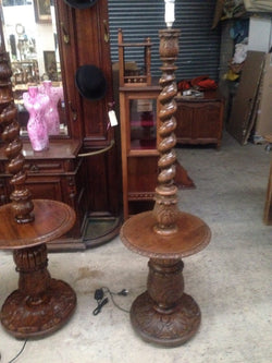 French Oak Standard Lamp | Antique & Vintage | Moonee Ponds Antiques | Australia Wide Delivery