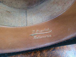 Black Silk Top Hat Manufactured by The Buzolich Family, Melbourne Between 1910 – 1927 (Now City Hatters Flinders Street) | Antique & Vintage | Moonee Ponds Antiques | Australia Wide Delivery