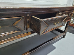 Early 19th Century Oak Three Drawer Dresser Base | Antique & Vintage | Moonee Ponds Antiques | Australia Wide Delivery