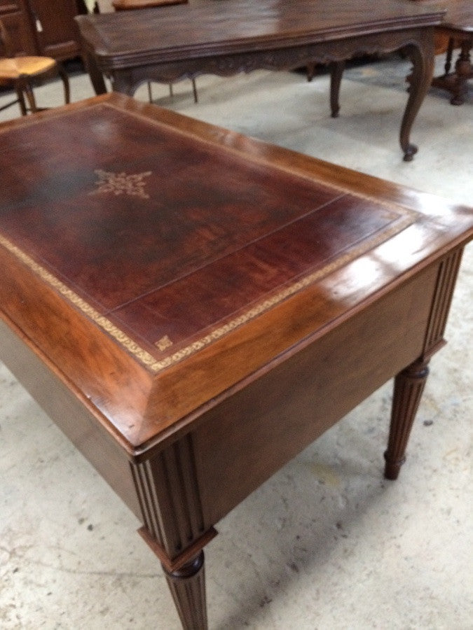 Antique French Walnut Desk With Leather Top | Antique & Vintage | Moonee Ponds Antiques | Australia Wide Delivery