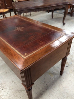 Antique French Walnut Desk With Leather Top | Antique & Vintage | Moonee Ponds Antiques | Australia Wide Delivery