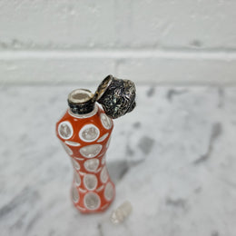 Rare Antique 19th century French silver top and double overlay glass scent bottle. Internal stopper intact and is in good original condition, please view photos as they help form part of the description.