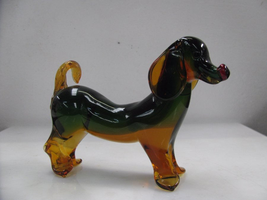 Murano Glass Dachshund Dog-1