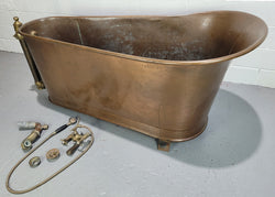 Sourced From France A Rare Full Copper Antique Bath Tub On Feet | Antique & Vintage | Moonee Ponds Antiques | Australia Wide Delivery