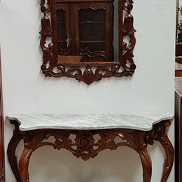 French XIV Style Mirror And Console