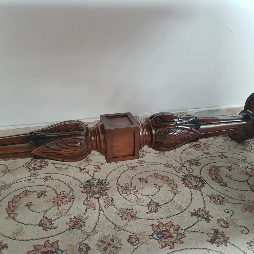 19th Century French Burr Walnut Salon Table