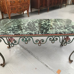 Stunning French Wrought Iron Coffee Table