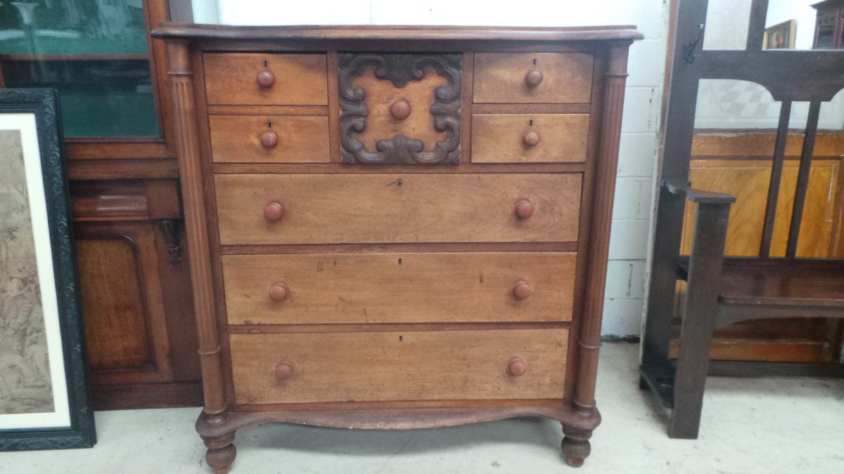 Original Australian Cedar Chest of Drawers.