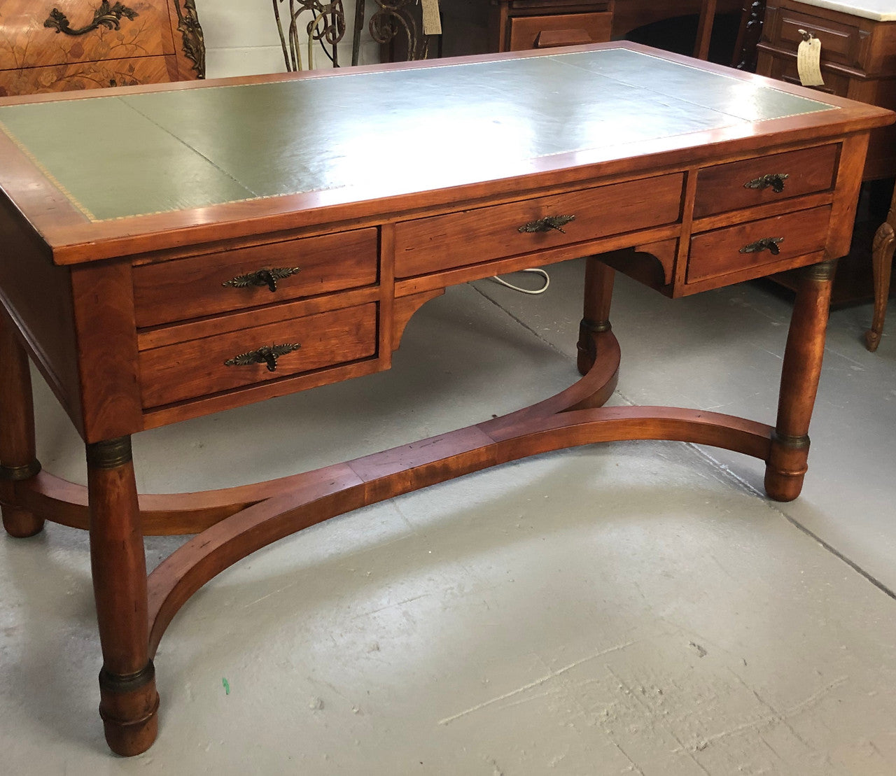 Fabulous Vintage leather top desk