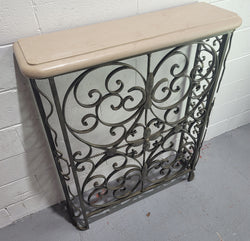 Stunning Art Deco Wrought Iron & Marble Top Console Table | Antique & Vintage | Moonee Ponds Antiques | Australia Wide Delivery
