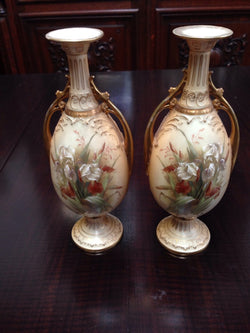Pair Austrian Vases | Antique & Vintage | Moonee Ponds Antiques | Australia Wide Delivery