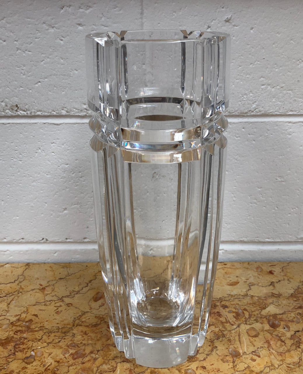 Swedish Orrefors Signed Tall Vase | Antique & Vintage | Moonee Ponds Antiques | Australia Wide Delivery