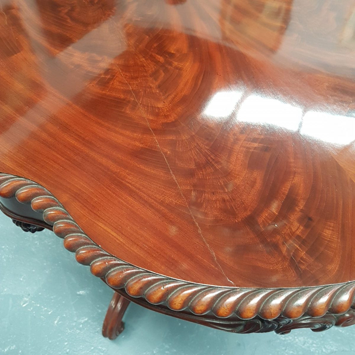 Antique French Flame Mahogany Centre Table | Antique & Vintage | Moonee Ponds Antiques | Australia Wide Delivery