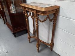Antique French 19th Century Louis XVI Style Inset Marble Top & Giltwood Console Table | Antique & Vintage | Moonee Ponds Antiques | Australia Wide Delivery