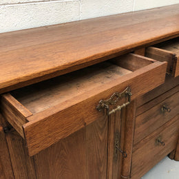 Early 19th Century Empire Oak Sideboard