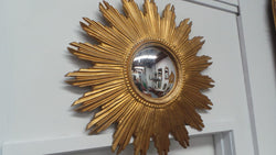 Fabulous Vintage Gold Painted Starburst Mirror | Antique & Vintage | Moonee Ponds Antiques | Australia Wide Delivery