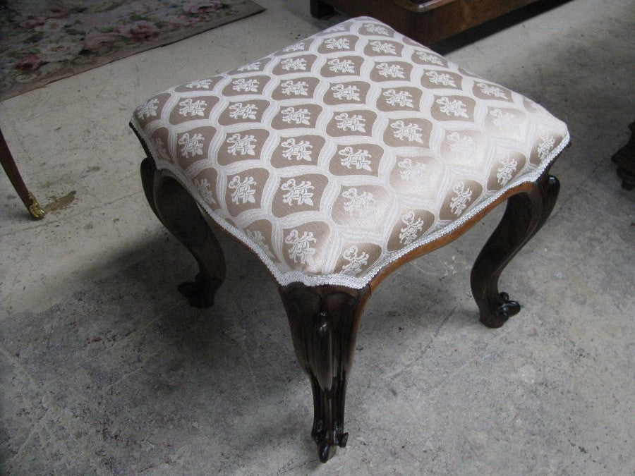 Victorian Rosewood Foot Stool | Antique & Vintage | Moonee Ponds Antiques | Australia Wide Delivery