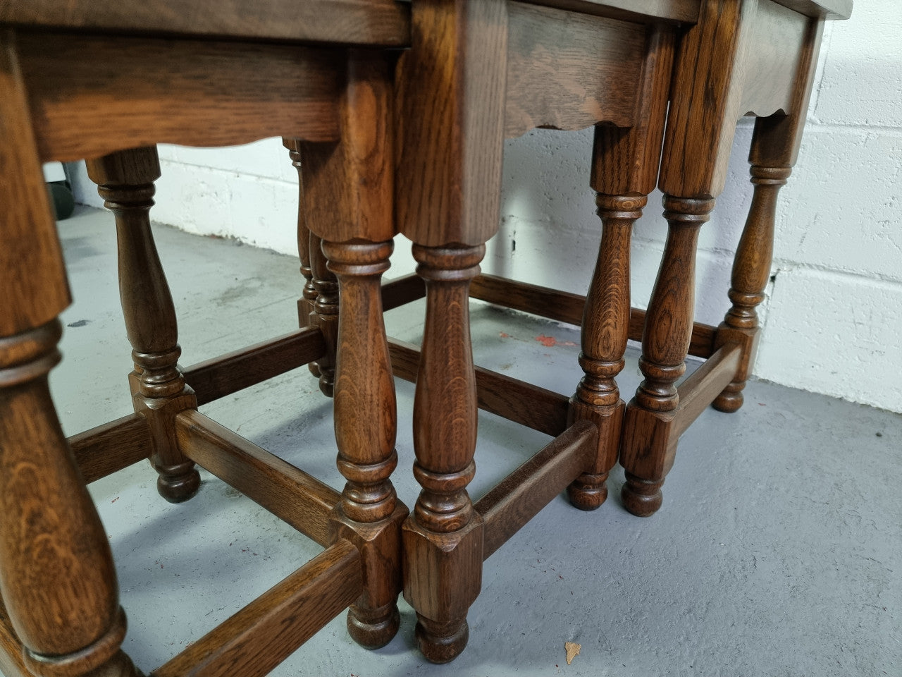 Vintage Nest of Three French Oak Tables | Antique & Vintage | Moonee Ponds Antiques | Australia Wide Delivery