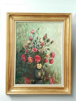 Floral Oil On Canvas | Antique & Vintage | Moonee Ponds Antiques | Australia Wide Delivery