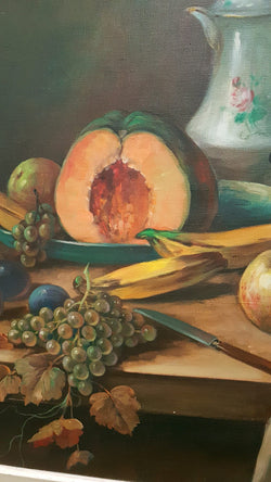 Large Signed M. Govers English Oil On Canvas | Antique & Vintage | Moonee Ponds Antiques | Australia Wide Delivery